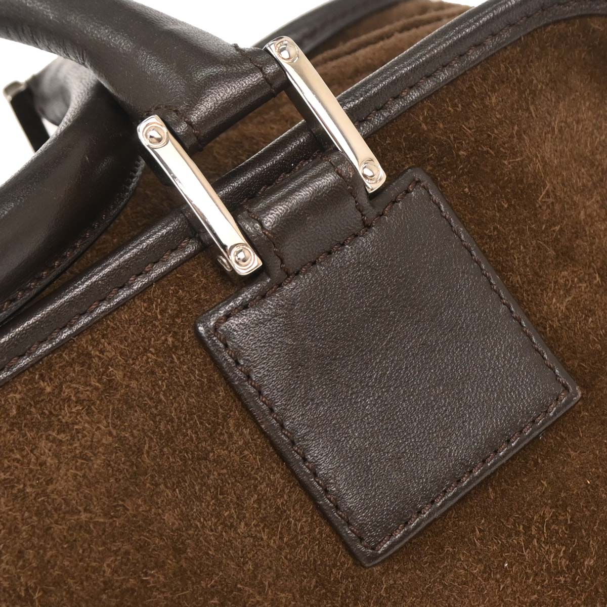 Loewe Brown Suede Leather Amazona 28 Handbag