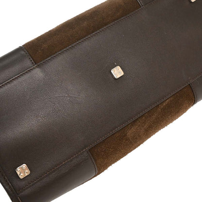 Loewe Brown Suede Leather Amazona 28 Handbag
