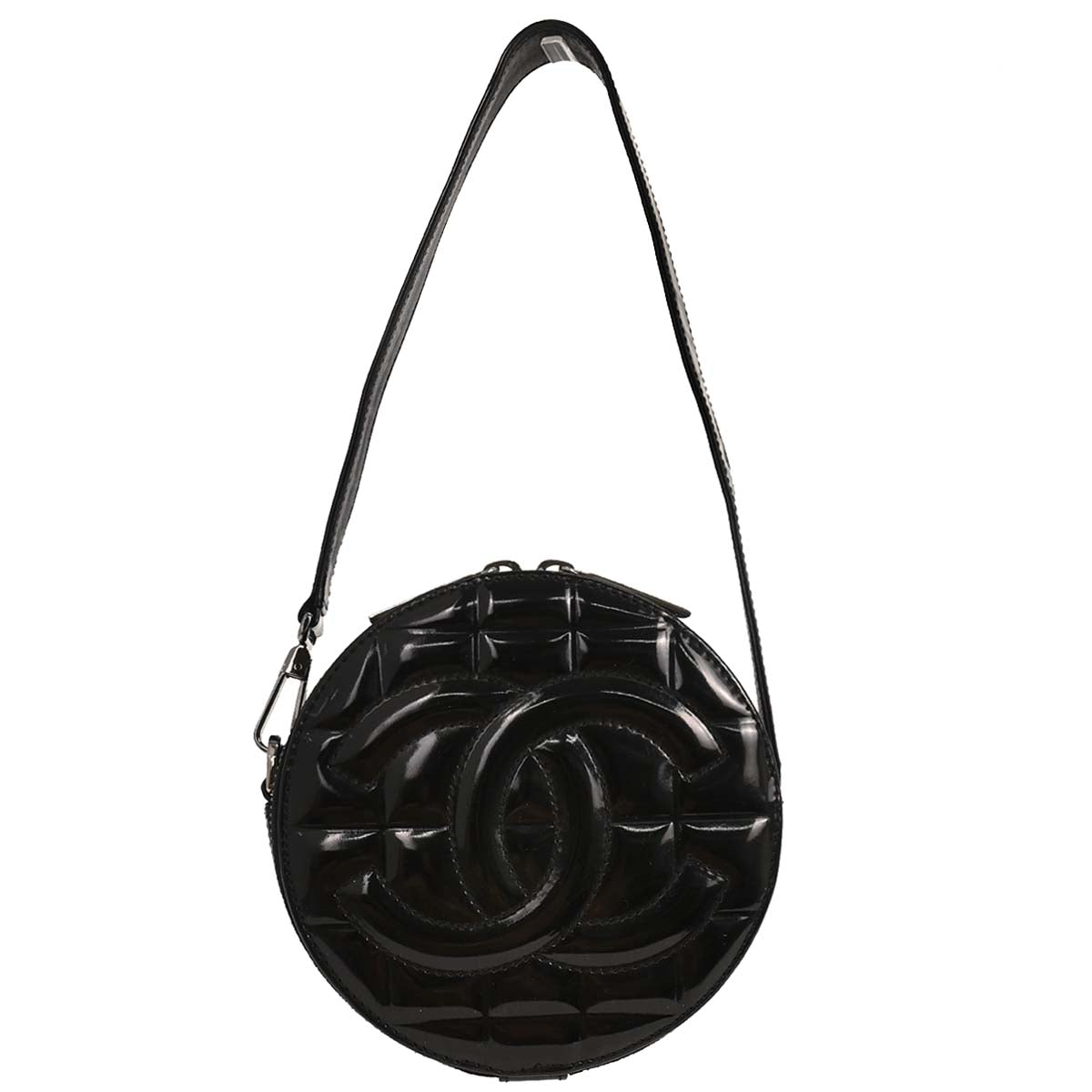 Chanel 2003-2004 Black Patent Leather Handbag