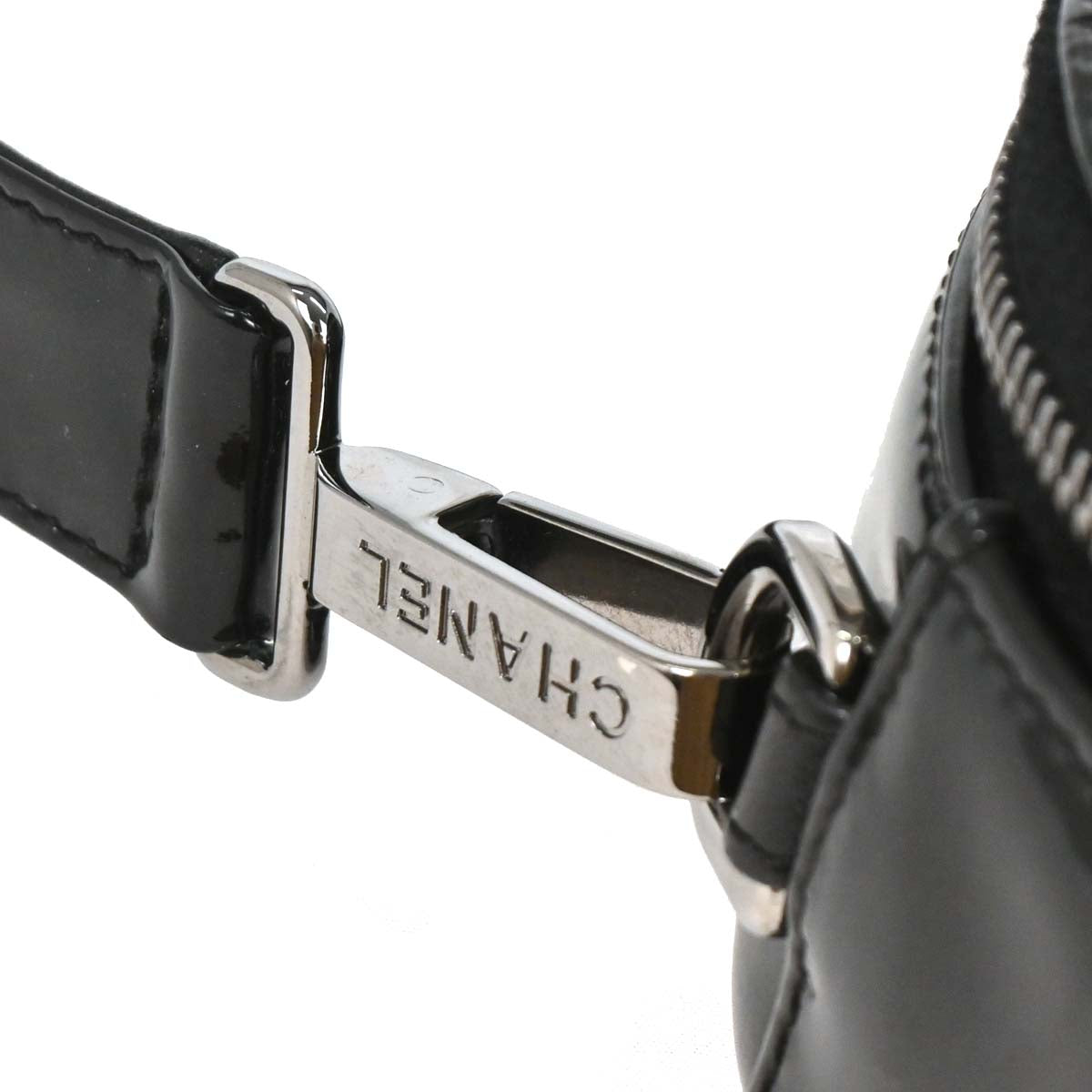 Chanel 2003-2004 Black Patent Leather Handbag