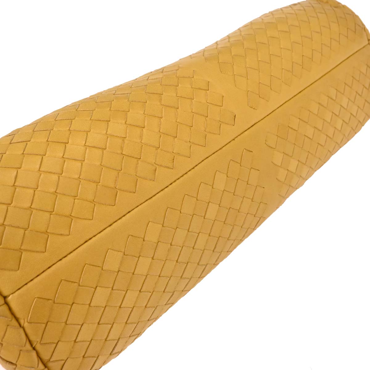 Bottega Veneta Yellow Lambskin Intrecciato Handbag