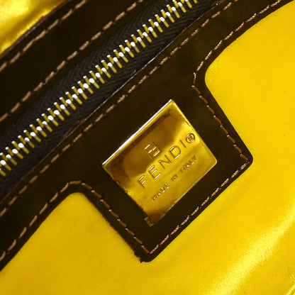 Fendi Navy Denim Beaded Baguette Handbag