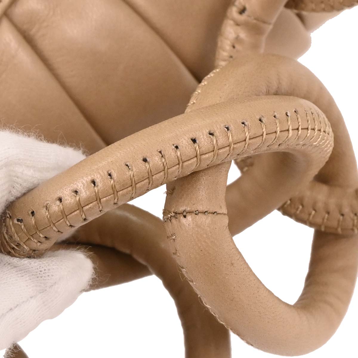 Chanel 2004-2005 Beige Lambskin Handbag