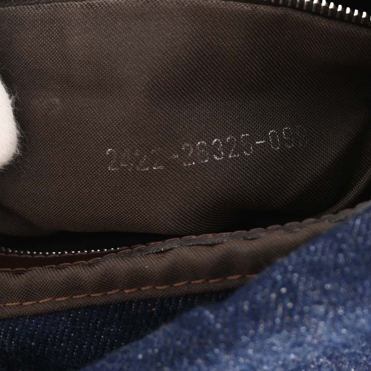 Fendi 2009 Blue Denim Mamma Baguette Handbag