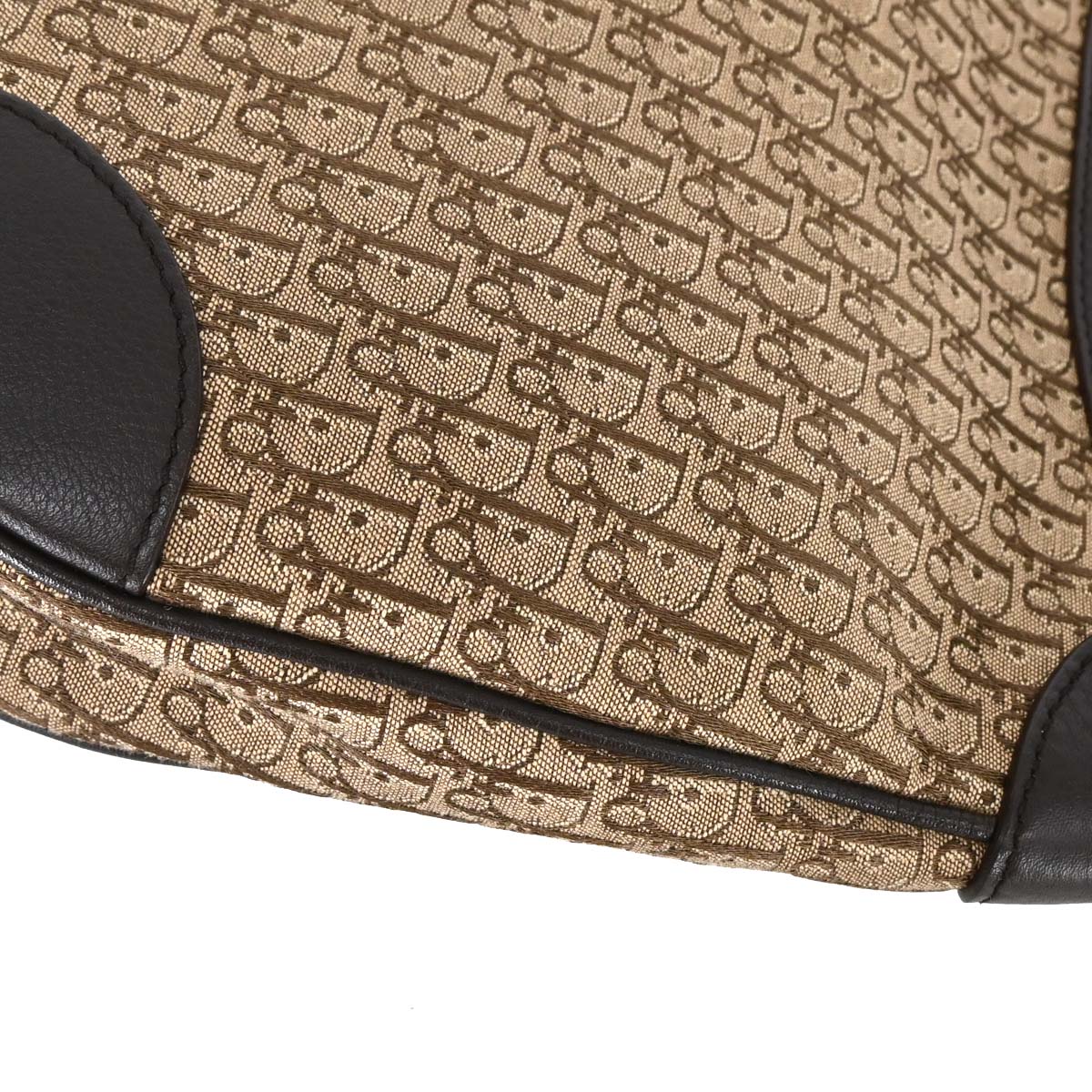 Christian Dior Brown Beige Street Chic Trotter Hobo Bag