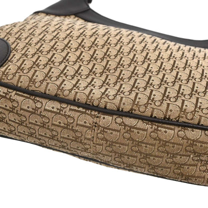 Christian Dior Brown Beige Street Chic Trotter Hobo Bag