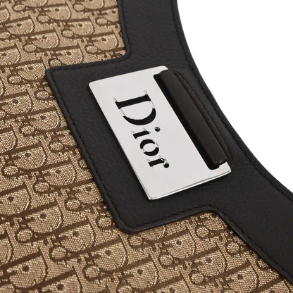Christian Dior Brown Beige Street Chic Trotter Hobo Bag
