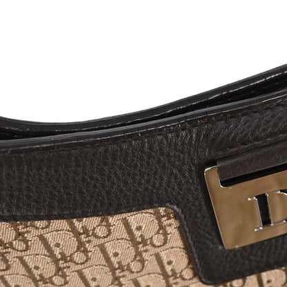 Christian Dior Brown Beige Street Chic Trotter Hobo Bag