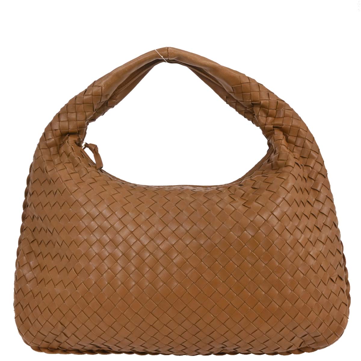 Bottega Veneta Brown Intrecciato Hobo Handbag
