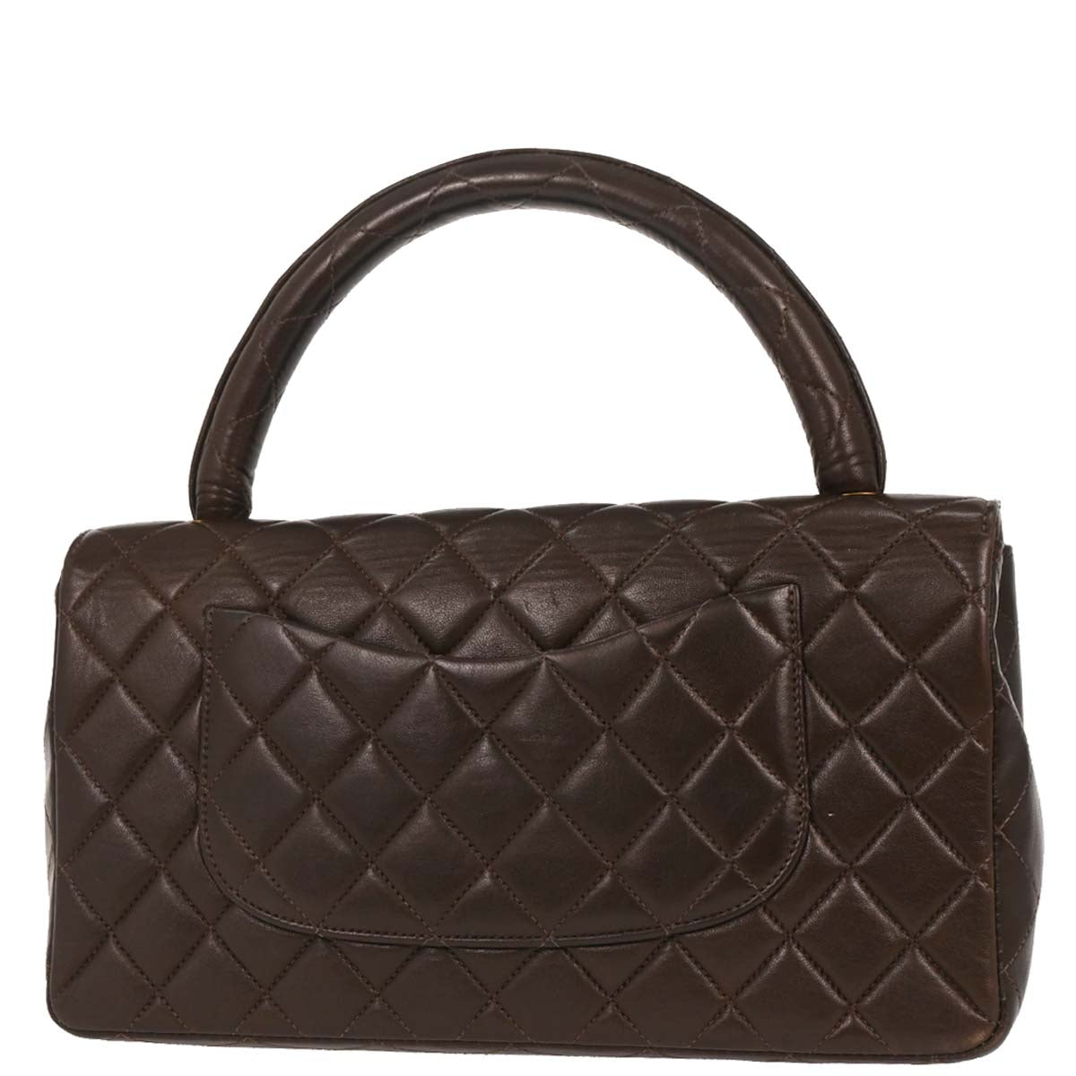 Chanel 1991-1994 Brown Lambskin Handbag