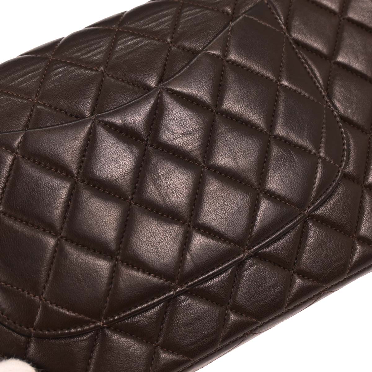 Chanel 1991-1994 Brown Lambskin Handbag