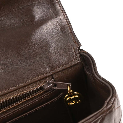 Chanel 1991-1994 Brown Lambskin Handbag