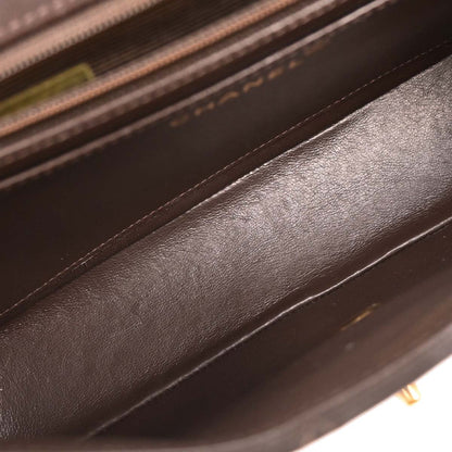 Chanel 1991-1994 Brown Lambskin Handbag