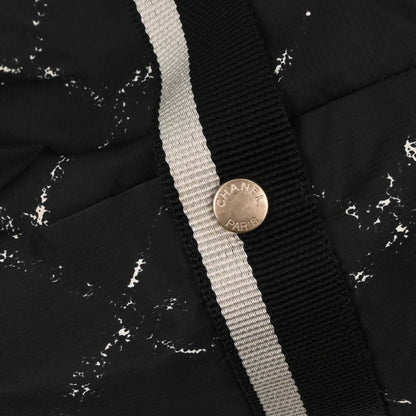 Chanel 1997-1999 Black Nylon Travel Line Duffle Handbag