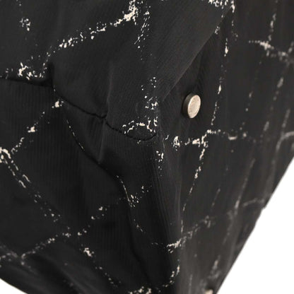 Chanel 1997-1999 Black Nylon Travel Line Duffle Handbag