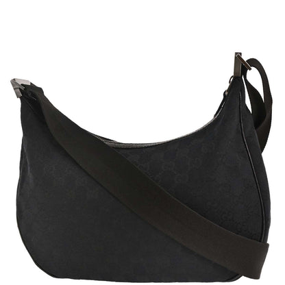Gucci Black Canvas GG Shoulder Bag