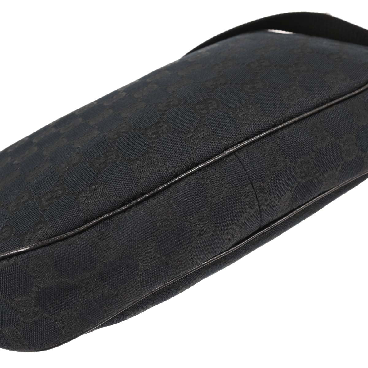Gucci Black Canvas GG Shoulder Bag