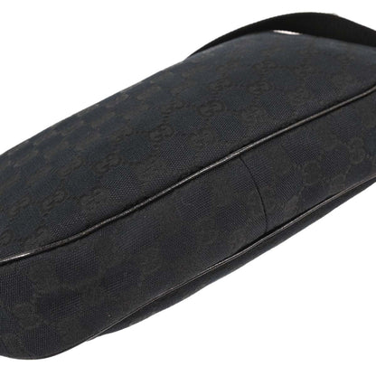 Gucci Black Canvas GG Shoulder Bag