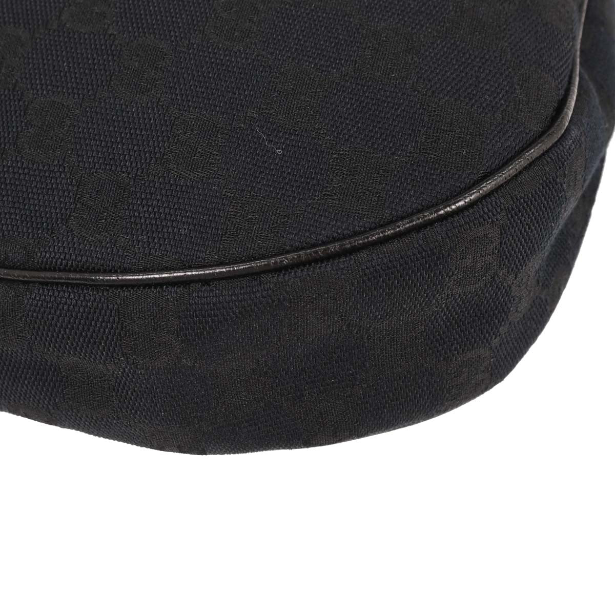 Gucci Black Canvas GG Shoulder Bag