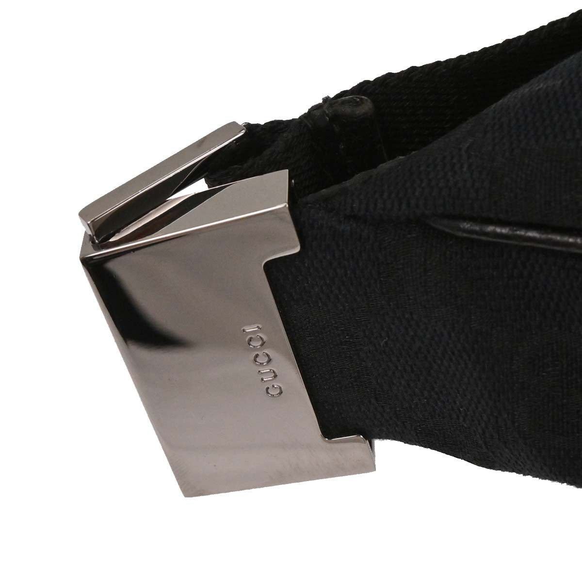 Gucci Black Canvas GG Shoulder Bag