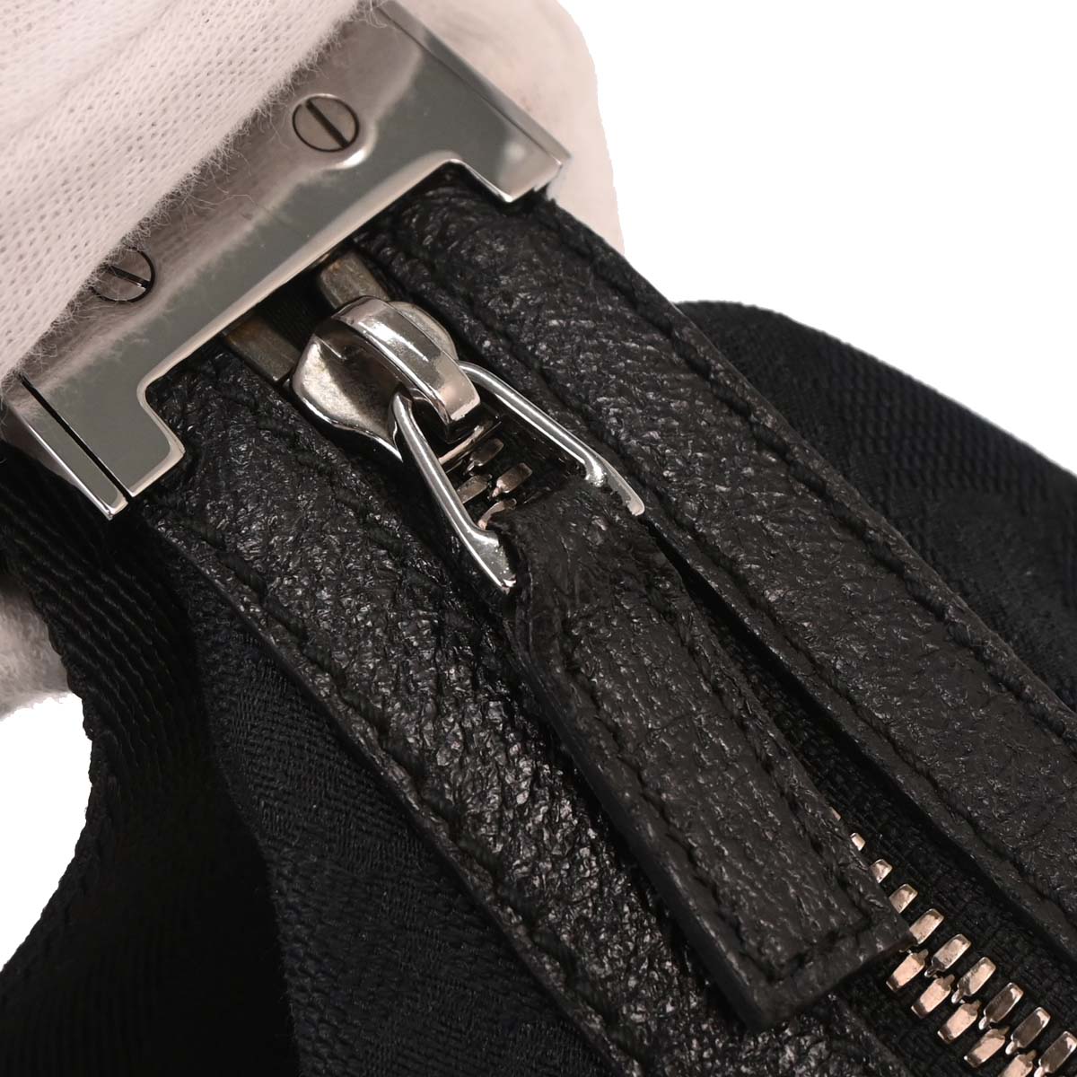 Gucci Black Canvas GG Shoulder Bag