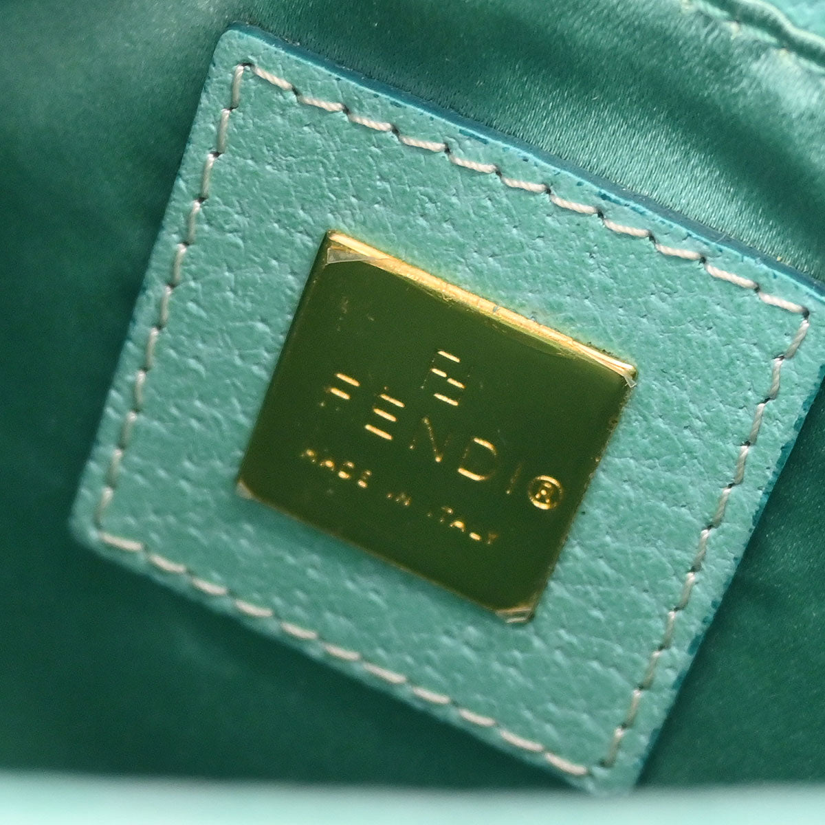 Fendi Green Pigskin Handbag