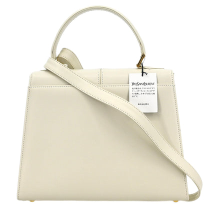 Yves Saint Laurent White 2way Shoulder Handbag