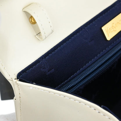 Yves Saint Laurent White 2way Shoulder Handbag