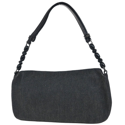 Christian Dior Black Denim Malice Handbag