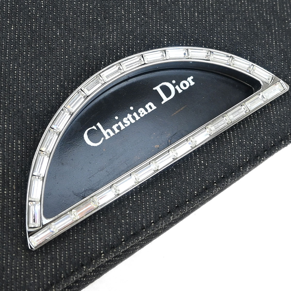 Christian Dior Black Denim Malice Handbag