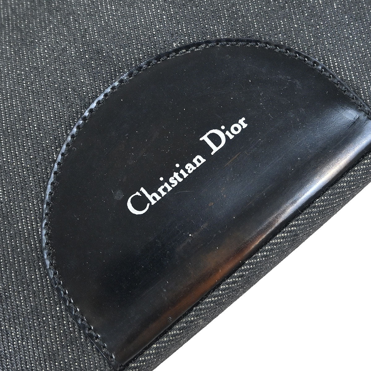 Christian Dior Black Denim Malice Handbag