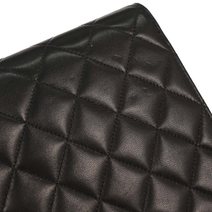 Chanel 2004-2005 Black Lambskin Turnlock Small Full Flap Shoulder Bag