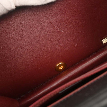 Chanel 2004-2005 Black Lambskin Turnlock Small Full Flap Shoulder Bag