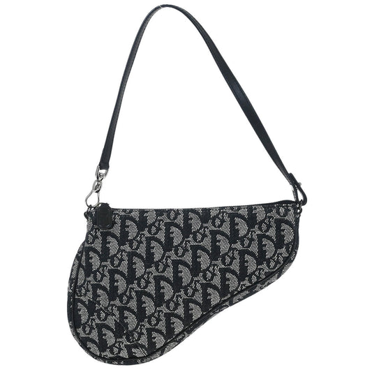 Christian Dior Black Trotter Saddle Handbag