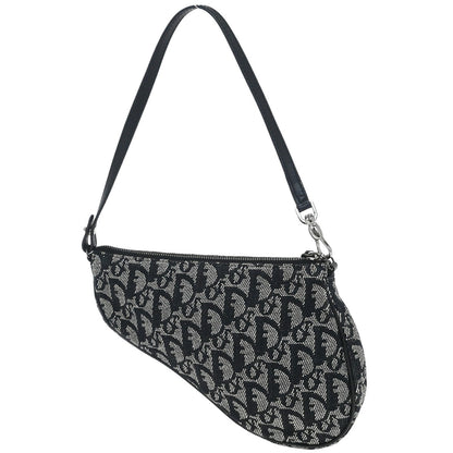 Christian Dior Black Trotter Saddle Handbag