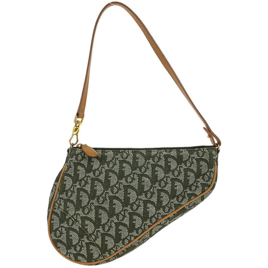 Christian Dior Green Trotter Saddle Handbag