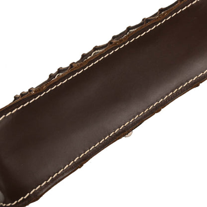 Chanel 2001-2003 Brown Calfskin Wild Stitch Choco Bar Waffle Shoulder Bag