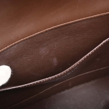 Chanel 2001-2003 Brown Calfskin Wild Stitch Choco Bar Waffle Shoulder Bag