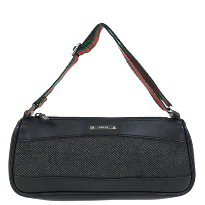 Gucci Black Sherry Accessory Pouch Handbag