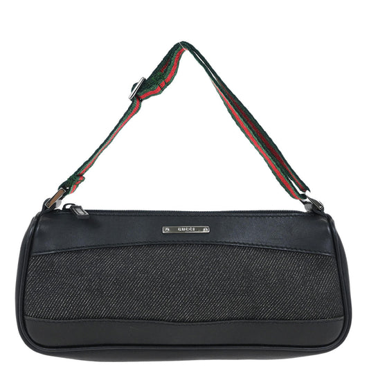 Gucci Black Sherry Accessory Pouch Handbag