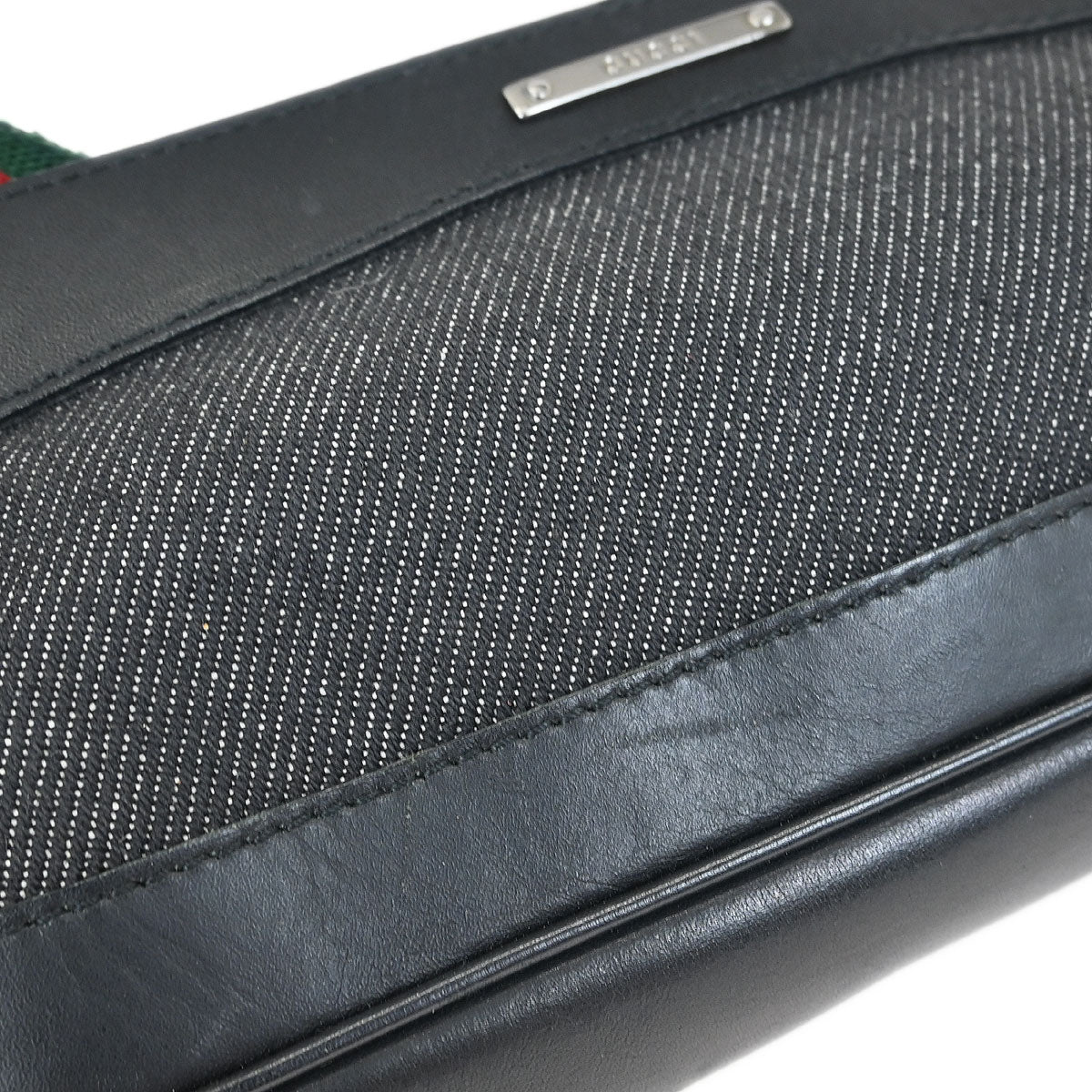 Gucci Black Sherry Accessory Pouch Handbag