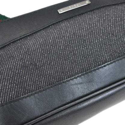 Gucci Black Sherry Accessory Pouch Handbag