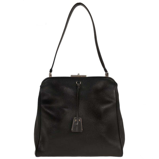 Prada Black Leather Handbag