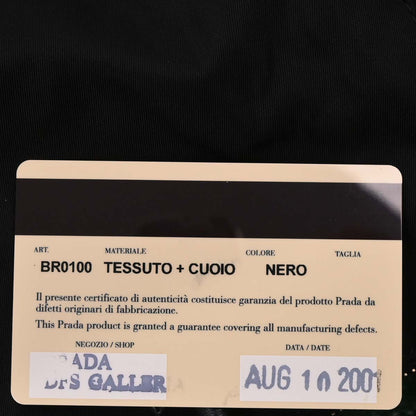 Prada Black Nylon Handbag