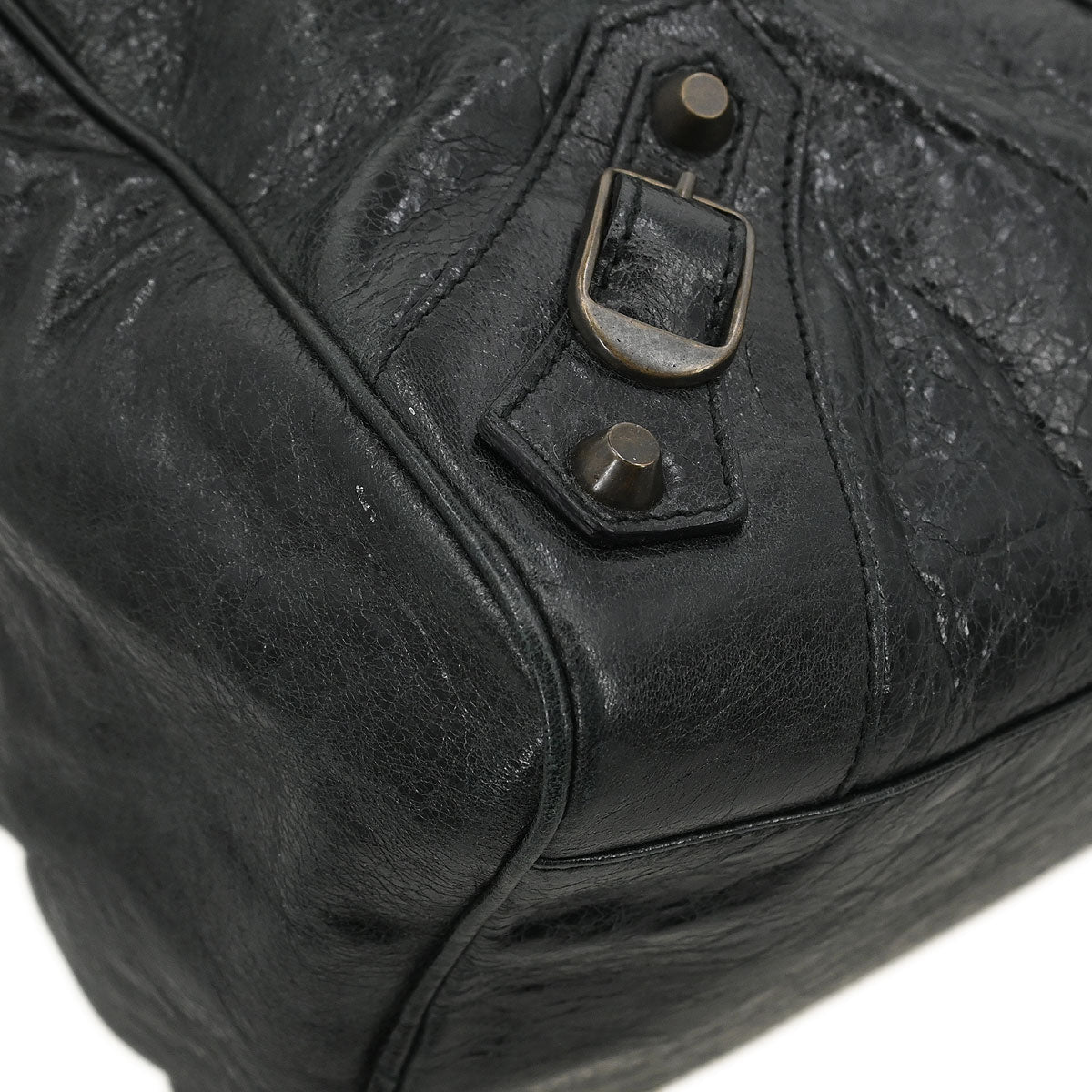 Balenciaga Dark Green Leather Twiggy 2way Shoulder Handbag