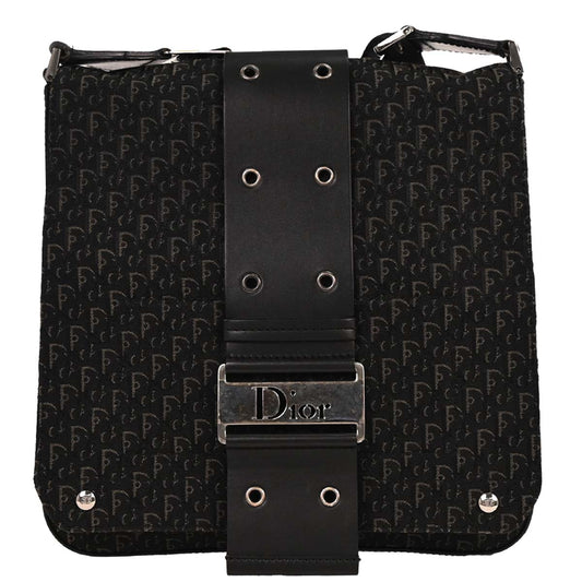 Christian Dior Black Trotter Street Chic Shoulder Bag