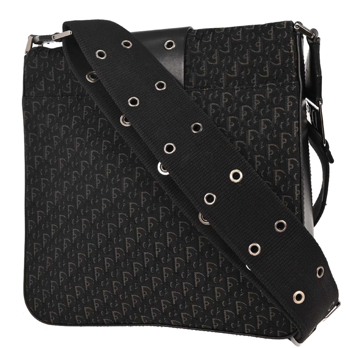 Christian Dior Black Trotter Street Chic Shoulder Bag