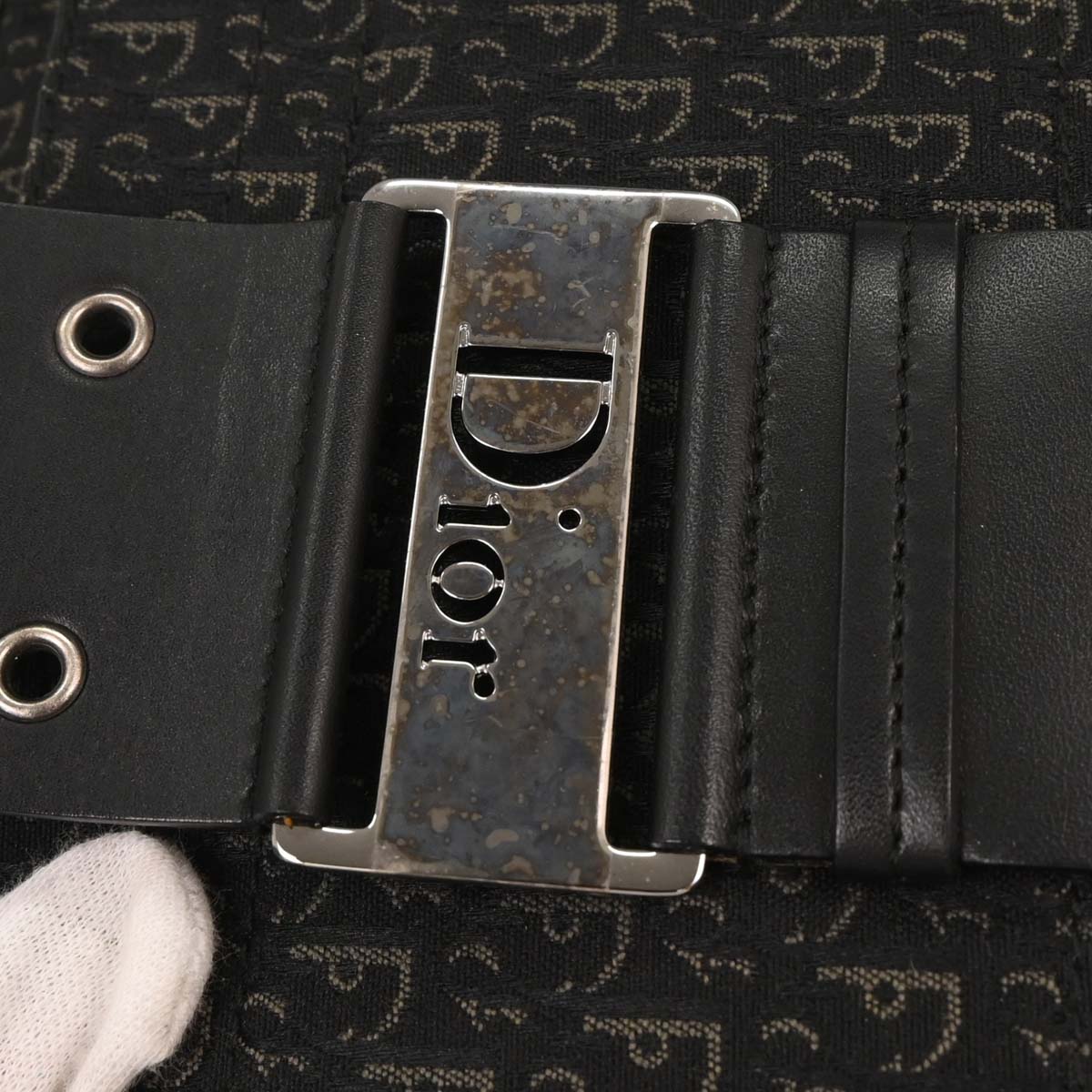 Christian Dior Black Trotter Street Chic Shoulder Bag