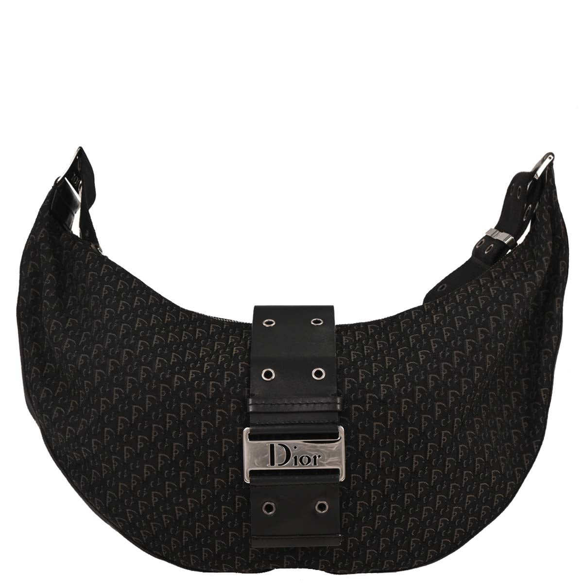 Christian Dior Black Trotter Street Chic Shoulder Bag
