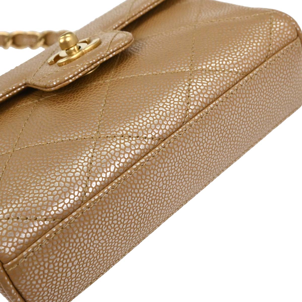 Chanel 2000-2001 Beige Caviar Handbag